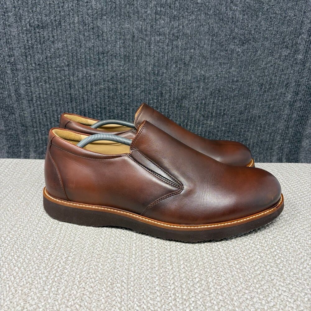 NEW Samuel Hubbard Frequent Traveler Loafers Brown Leather Slip On Men’s 12 XW